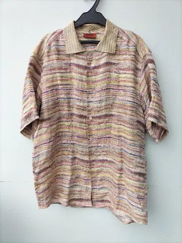 MISSONI 반팔 셔츠 구제 린넨 마