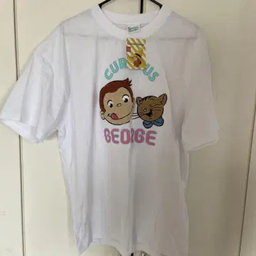 Curious George 티셔츠 화이트