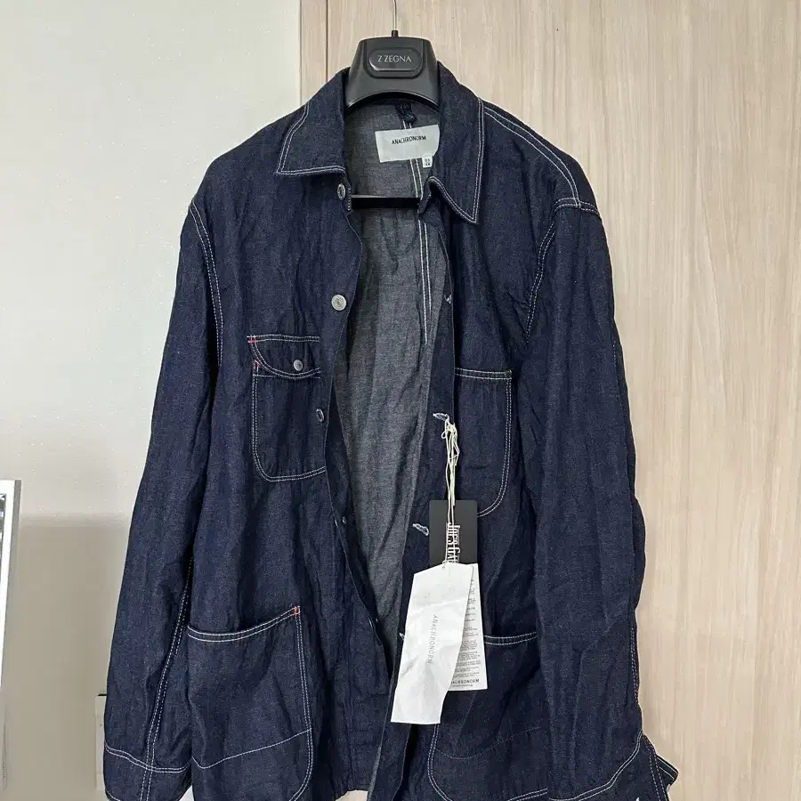 Anachronorm “8oz Denim Trucker Jacket ANACHRONORM 8oz Denim Trucker Jacket [INDIGO / AGING WASH