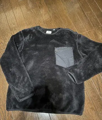 UNIQLO Engineered Garments 블랙 플리스 재킷