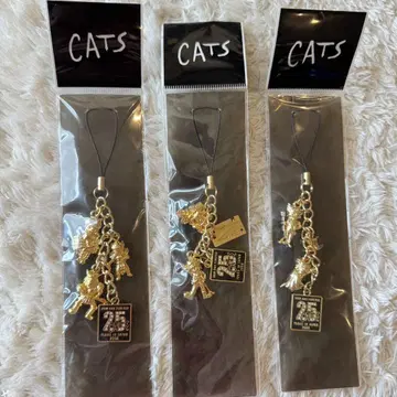 CATS 캣츠 25주년 기념 스트랩 극단 사계절 한정판 2008년 3개