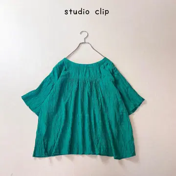 studio clip 스튜디오 클립 그린 와셔 블라우스