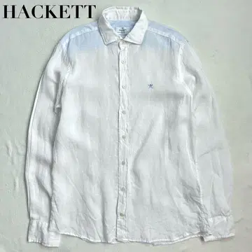 HACKETT LONDON 해켓 런던 긴팔 린넨 셔츠 화이트 M
