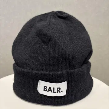 BALR. 볼러 니트 캡 니트 모자 블랙 남성용