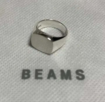 가격 인하 중! 정품 BEAMS 스퀘어 반지 14호