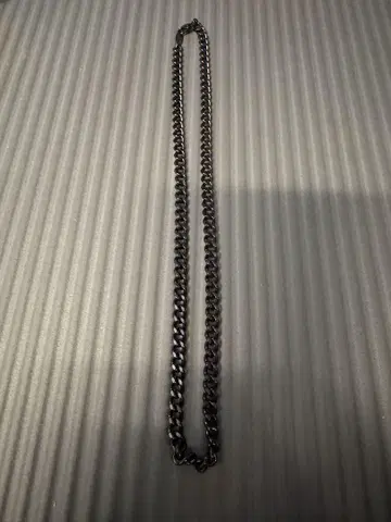 phiten (파이텐) 탄화 티타늄 체인 목걸이 45cm