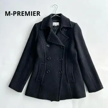 M-PREMIER 엠프리미어 울 코트 피코트 아우터 블랙 34