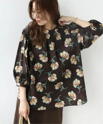 저널 스탠다드 리룸 LIBERTY 코튼 개더 블라우스