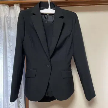 블랙 블레이저 싱글 버튼 9호