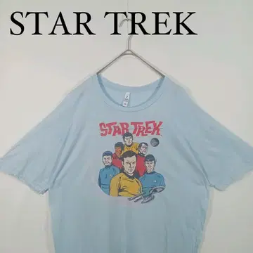 STAR TREK 애니메이션 티셔츠 라이트 블루 스타트렉