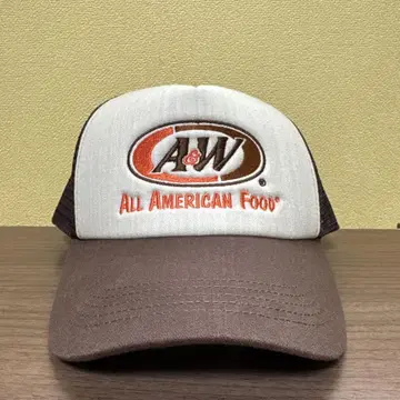 A&W 트래커 캡 화이트 브라운