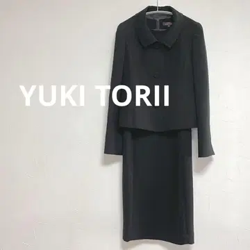 유키토리 블랙 포멀 셋업 원피스 자켓 상복 S