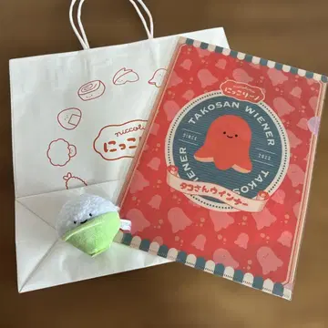 니코리노 타코상 소시지 클리어 파일 밥 쇼핑백