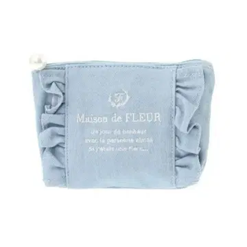 Maison de FLEUR 데님 프릴 파우치