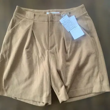 카멜 색 숏 팬츠 36