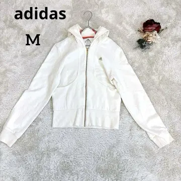 [아디다스] adidas 후드티 집업 자켓 화이트 M