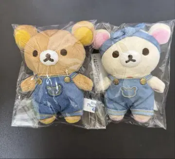 리락쿠마 코리락쿠마 봉제 인형 키링 데님 하우스 한정판 쿠라시키