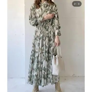 새상품급 Ameri GIULIA DRAWSTRING SHIRT DRESS