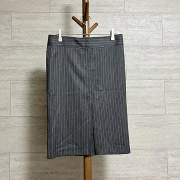 띠어리 핀스트라이프 스커트 그레이 계열