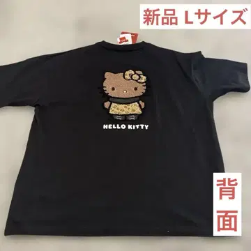 아베일 일광화상 키티 반팔 티셔츠 블랙 L