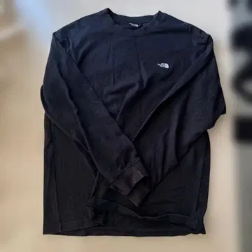 The North Face 블랙 긴팔 티셔츠