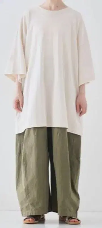 네스트로브 아메리칸 드라이 천축 BIG Tee 아이보리 nest robe