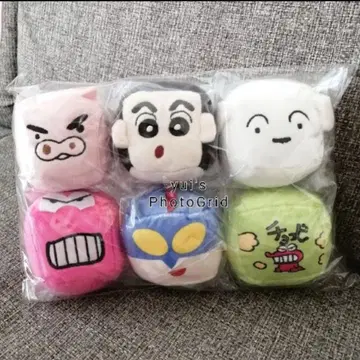 새상품 짱구는 못말려 마스코트 큐브 키링 6종 세트