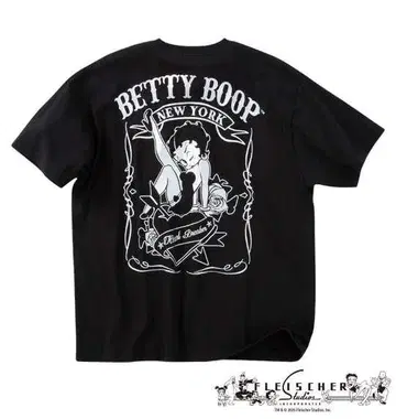 BETTY BOOP 천축 프린트 반팔 티셔츠 zlhf5