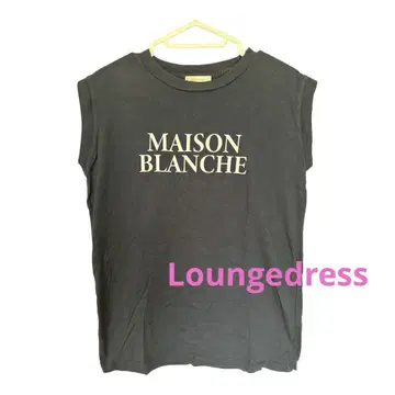 Loungedress 슬리브리스 티셔츠 네이비 여성용 프리