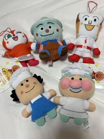 호빵맨 봉제 인형 5종 세트