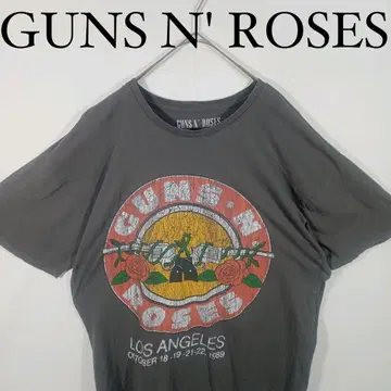 GUNS N' ROSES 티셔츠 그레이 건즈 앤 로지스 밴딩