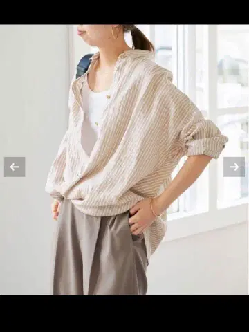 Spick and Span 80 린넨 카슈쿨 빅 셔츠