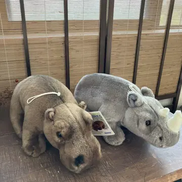 주식회사 스크래치 리얼 애니멀 동물 하마 코끼리 봉제 인형 인테리어