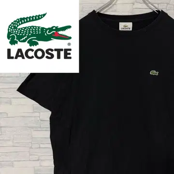 라코스테 LACSTE 반팔 티셔츠 원포인트 로고 블랙 XL