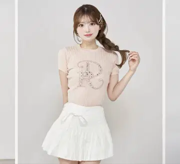 Darich 다리치 DR 비쥬 리브 니트 탑