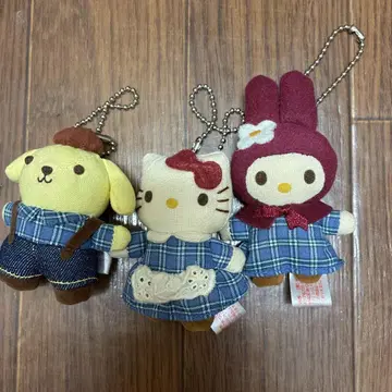 산리오 레트로 봉제 인형 키체인