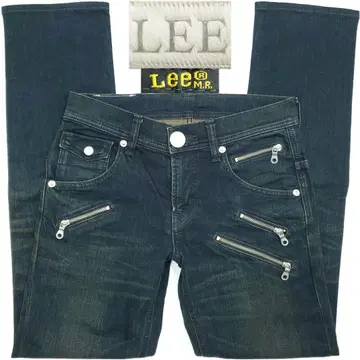 헤어온하이 Lee W28 펑크 록 본테지 데님 팬츠 1093