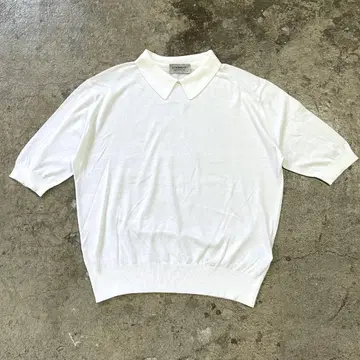 John Smedley 존스메들리 코튼 니트 피케 셔츠 S