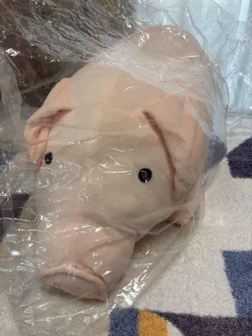 미사용 핑크 돼지 봉제 인형