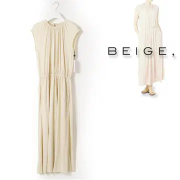 104 새상품 BEIGE, 베이지, MELLE 저지 드레스 원피스 2