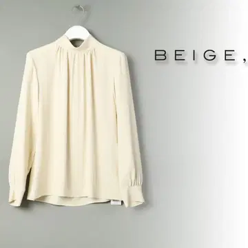 987 새상품 BEIGE 베이지 EVA 에바 블라우스 풀오버 셔츠 32