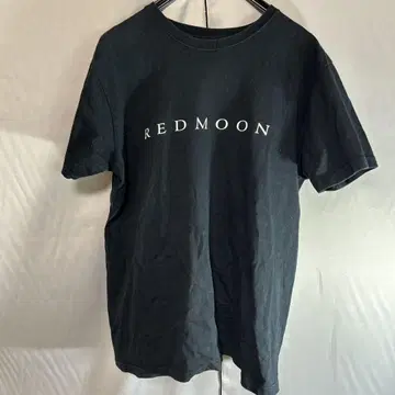 RED MOON 인디언 로고 티셔츠 남성용 블랙 블랙