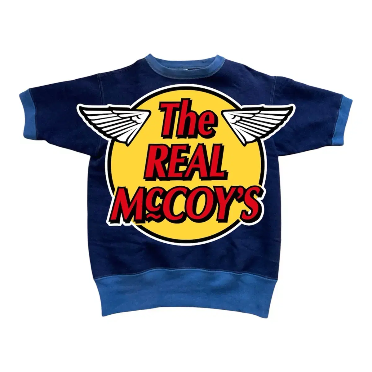 The Real McCoy Short Sleeve/Half Sleeve Sweatshirt Navy Two-Tone 38