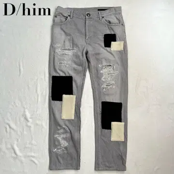 D/him 디힘 데님 팬츠 크러쉬 청바지 31 일본제