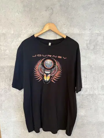 Journey 락밴드 티셔츠 블랙 빈티지 코튼 XL