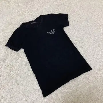 EMPORIO ARMANI 아르마니 반팔 티셔츠 로고 티셔츠 블랙 S