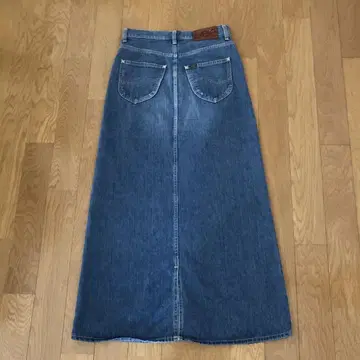 데님 롱 스커트 데님 블루