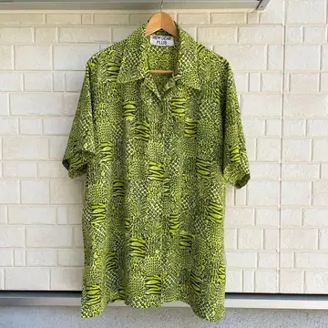 vintage NEW GEAR PLUS 애니멀 프린트 반팔 셔츠