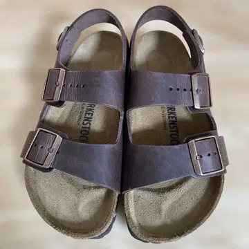 버켄스탁 BIRKENSTOCK 샌들 밀라노 오일드 가죽