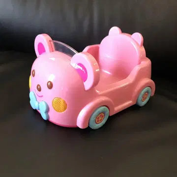 곰 귀 디자인 핑크 미니카